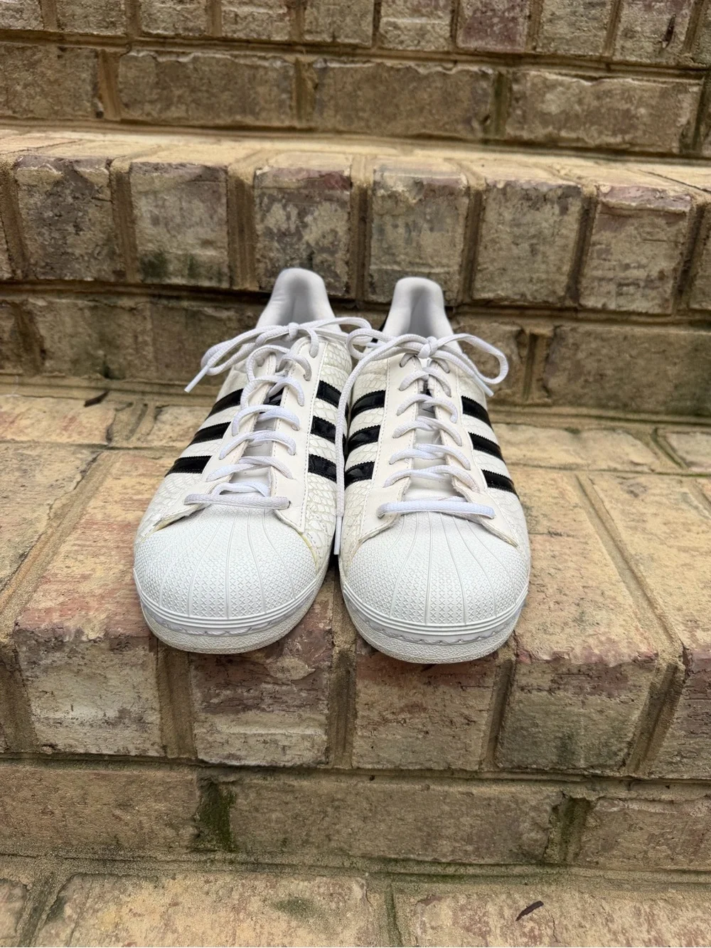 Adidas Superstar Snakeskin D70171 White Black Men’s 11